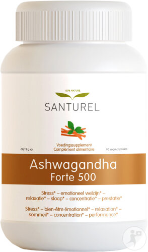 Santurel Ashwagandha Forte 500 Stress/Sommeil/Énergie 90 Capsules