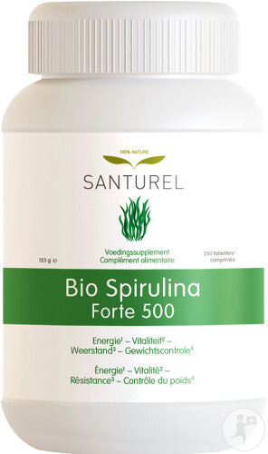 Santurel Bio Spirulina Forte 500 Énergie/Vitalité/Minceur/Défenses 250 Comprimés