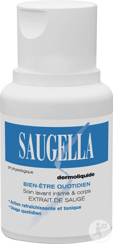 Saugella Dermoliquide Soin Lavant Pour L’hygiène Intime Quotidienne Des Femmes Adultes Flacon 100ml