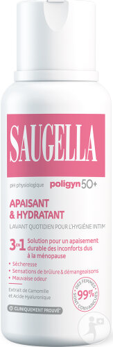 Saugella Poligyn 50+ Lavant Quotidien Hygiène Intime Apaisant Et Hydratant 250ml