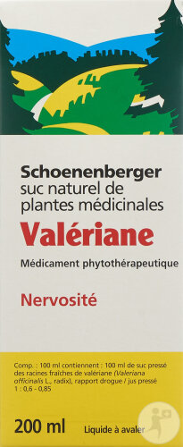 Schoenenberger Valériane Suc Plantes Médicinale 200ml