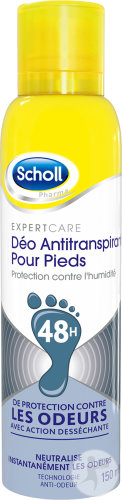 Scholl Expert Care Déo Antitranspirant Pour Pieds 48h Spray 150ml