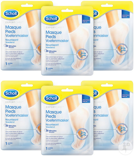 Scholl Expert Care Promo Pack Masque Pieds Nourrissant 6 Paires