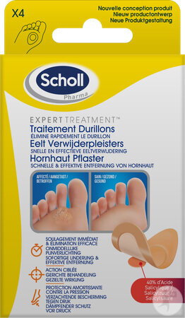 Scholl Pharma Expert Treatment Traitement Des Durillons Pansements 4 Pièces