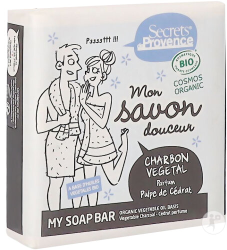 Secrets De Provence Savon Charbon Végétal Bio 100g
