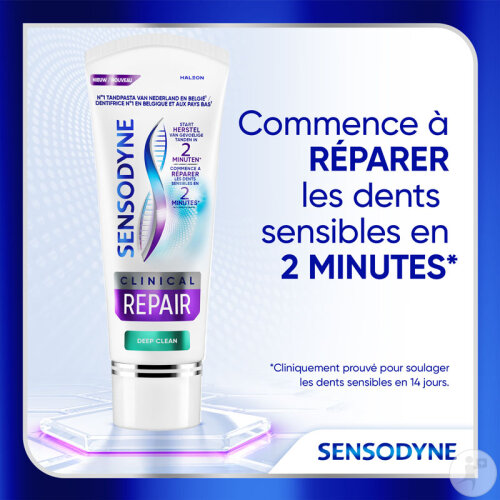 Sensodyne Clinical Repair Deep Clean Dentifrice Tube 75ml-2