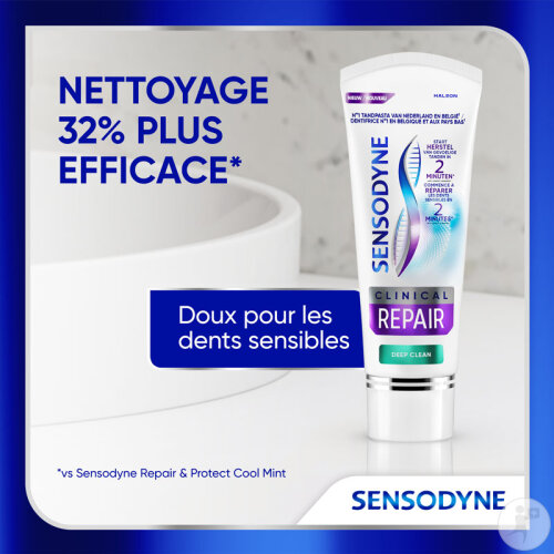 Sensodyne Clinical Repair Deep Clean Dentifrice Tube 75ml-4