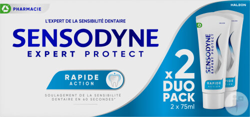 Sensodyne Expert Protect Rapide Action Dentifrice 2x75ml