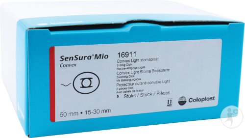 Coloplast Sensura Mio Protecteur Cutané Convexe Light 15-30mm 5 Pièces
