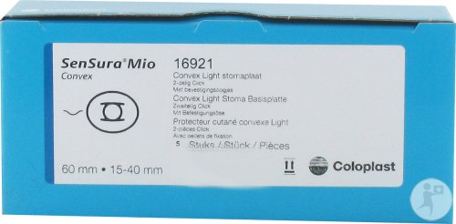 Coloplast SenSura Mio Convex Protecteur Cutané Convexe Light 15-40mm 5 Pièces