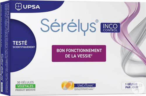 Sérélys IncoControl Pour Le Bon Fonctionnement De La Vessie 30 Gélules