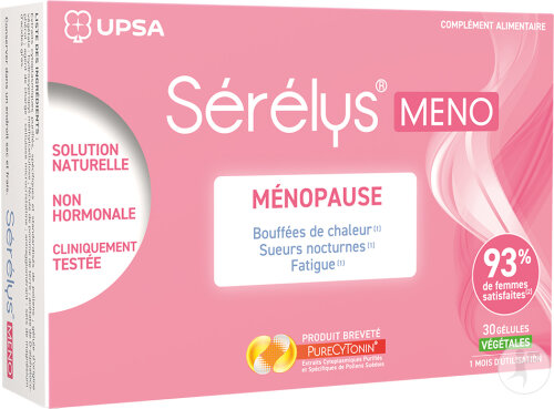 Sérélys Meno Ménopause Périménopause Bouffées De Chaleur Fatigue 30 Gélules