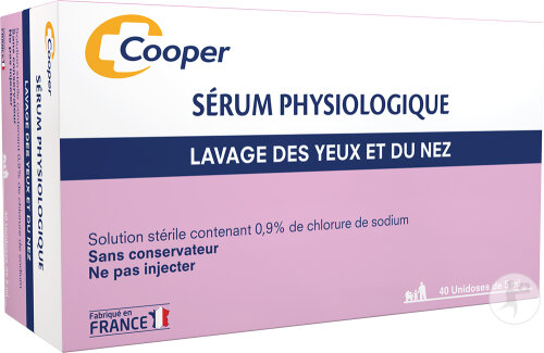 Sérum Physiologique Solution Nasale Et Ophtalmique Unidoses 40x5ml