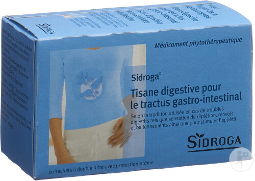 Sidroga Tisane Digestive Pour Le Tractus Gastro-Intestinal 20 Sachets