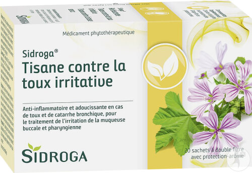 Sidroga Tisane Contre La Toux Irritative 20 Sachets