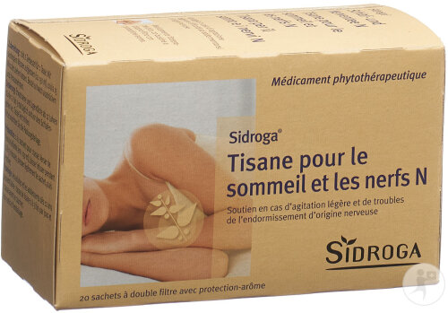 Sidroga Tisane Pour Le Sommeil Et Les Nerfs N 20 Sachets