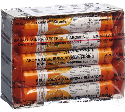 Sinergy Sucre De Raisin Orange Vitamin C 15x40g
