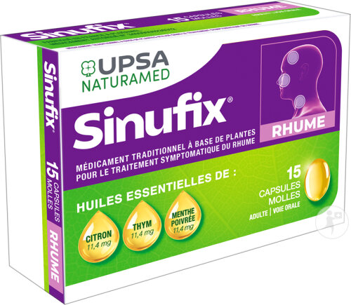 Sinufix Rhume 15 Capsules Molles