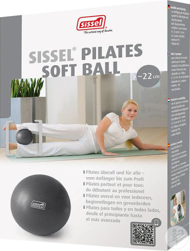 Sissel Pilates Ball 22cm Ballon Exercices Gris Métal 1 Pièce
