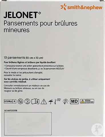 Smith & Nephew Jelonet Compresse De Gaze 10x10cm 10 Pièces
