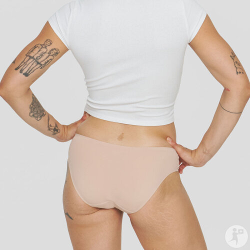 Smoon Culotte Menstruelle Sans Couture Séléné Flux Moyen Beige XL 1 Pièce-7