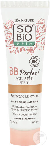 So'Bio BB Perfect Soin 5en1 IP10 22 Médium Clair Bio Tube 30ml