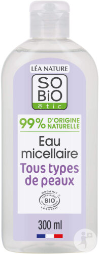 So'Bio Étic Eau Micellaire Tous Types De Peaux Mauve Bio Flacon 300ml