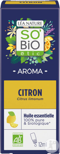 So'Bio Étic Huile Essentielle Citron Biologique Flacon 12ml
