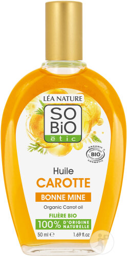 So'Bio Étic Huile Végétale Carotte Bonne Mine Bio Flacon 50ml