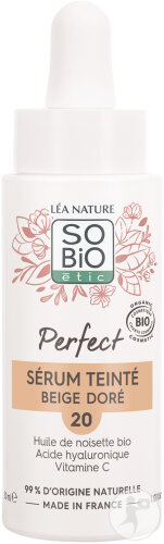 So'Bio Étic Sérum Teinté Perfect 20 Beige Doré Bio Flacon Compte-Gouttes 30ml
