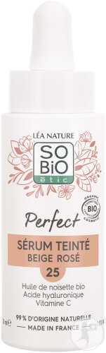 So'Bio Étic Sérum Teinté Perfect 25 Beige Rosé Bio Flacon Compte-Gouttes 30ml
