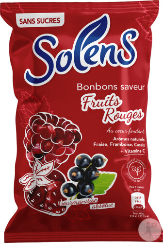 Solens Bonbons Fruits Rouges 100g