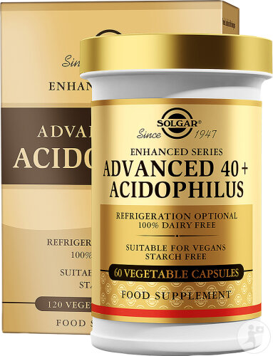 Solgar Advanced 40+ Acidophilus Probiotique 120 Gélules Végétales