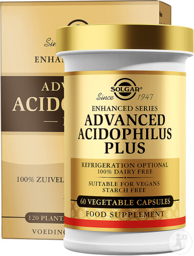 Solgar Advanced Acidophilus Plus Probiotique 120 Gélules Végétales
