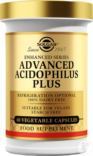 Solgar Advanced Acidophilus Plus Probiotique 60 Gélules Végétales