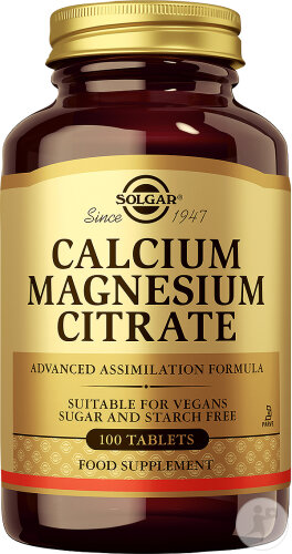 Solgar Calcium Magnesium Citrate 100 Comprimés