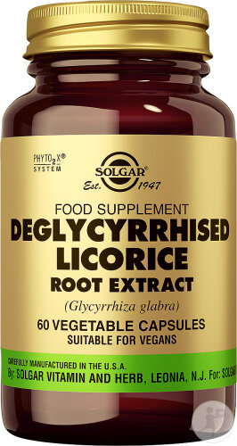 Solgar Deglycyrrhised Licorice Réglisse Root Extract 60 Gélules Végétales