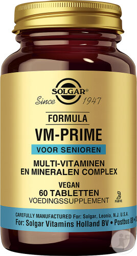 Solgar Formula VM-Prime Adultes 50+ Multivitamines 60 Comprimés
