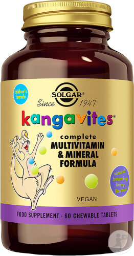 Solgar Kangavites Bouncing Berry Multivitamines Enfant 60 Comprimés À Croquer