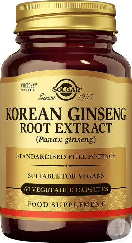 Solgar Korean Ginseng Root Extract 60 Gélules Végétales