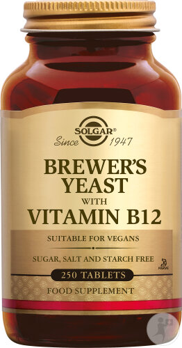Solgar Levure De Bière Avec Vitamine B12 250 Capsules