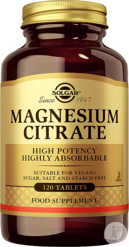 Solgar Magnesium Citrate 120 Comprimés