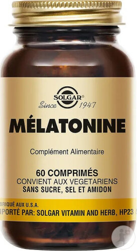 Solgar Mélatonine 1mg Sommeil 60 Comprimés