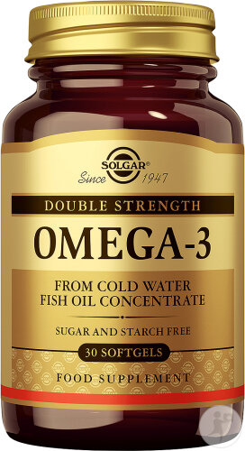Solgar Omega-3 Huile de Poisson  Double Strength 30 Gélules