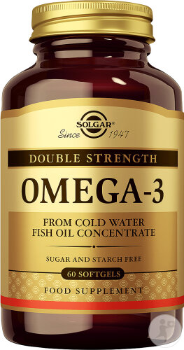 Solgar Omega-3 Huile de Poisson Double Strength 60 Gélules