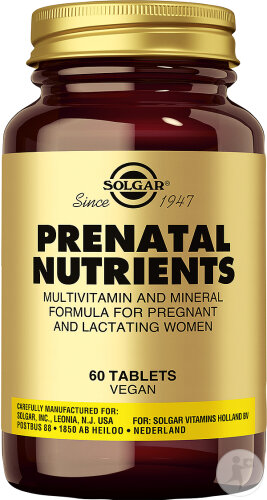 Solgar Prenatal Nutrients Multivitamines Femmes Enceintes 60 Comprimés