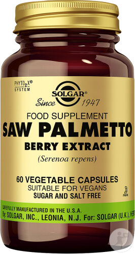 Solgar Saw Palmetto Palmier Nain Berry Extract 60 Gélules Végétales