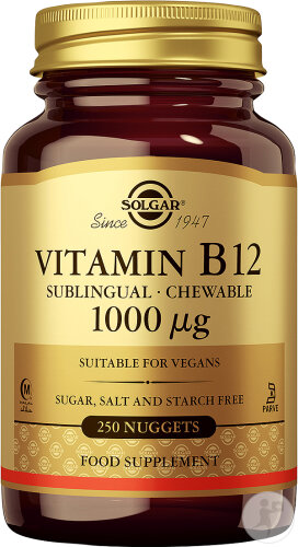 Solgar Vitamine B12 1000mcg 250 Comprimés À Croquer