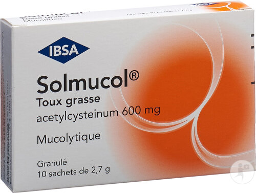 Solmucol Toux Grasse Granulés 600mg 10 Sachets