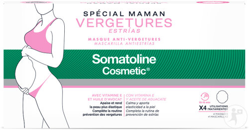 Somatoline Cosmetic Masque Ventral Anti-Vergetures 4 Pièces